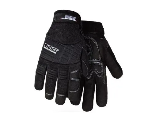 Mechanics Glove Synthetic Leather Anti-Vib Gel Palm Black 20-1