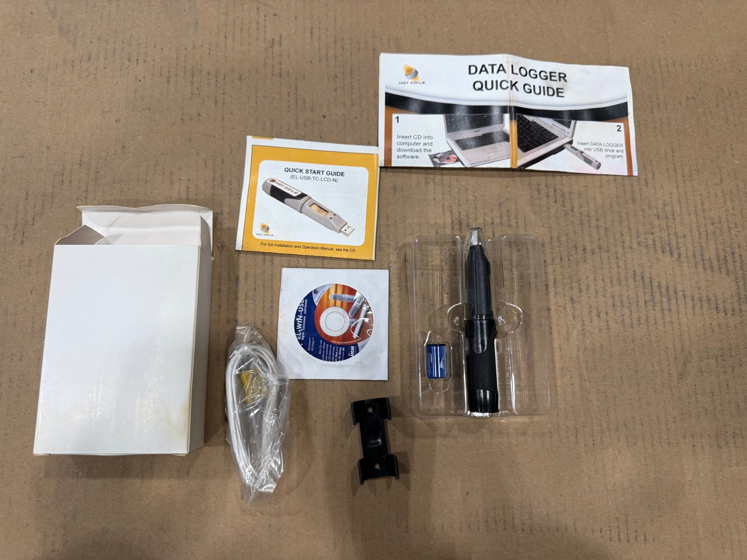 Hot Coils Temperature Data Logger – USB Thermocouple Logger